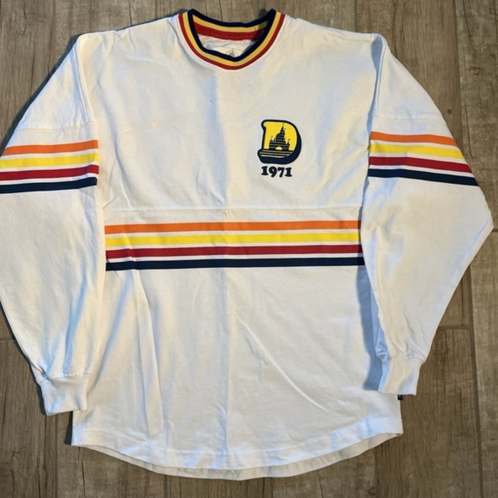 Walt Disney World Parks 1971 Spirit Jersey Retro Long Sleeve adult XS 40"